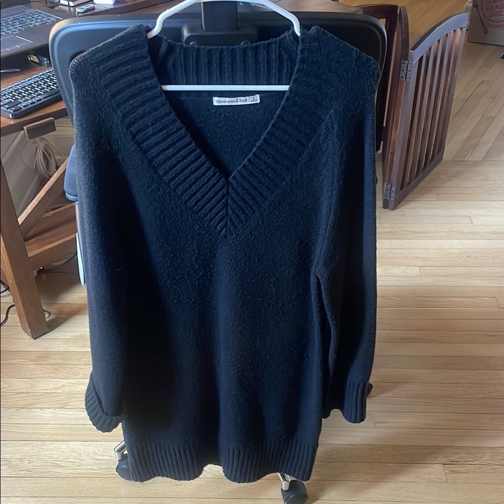 Black V-Neck Sweater